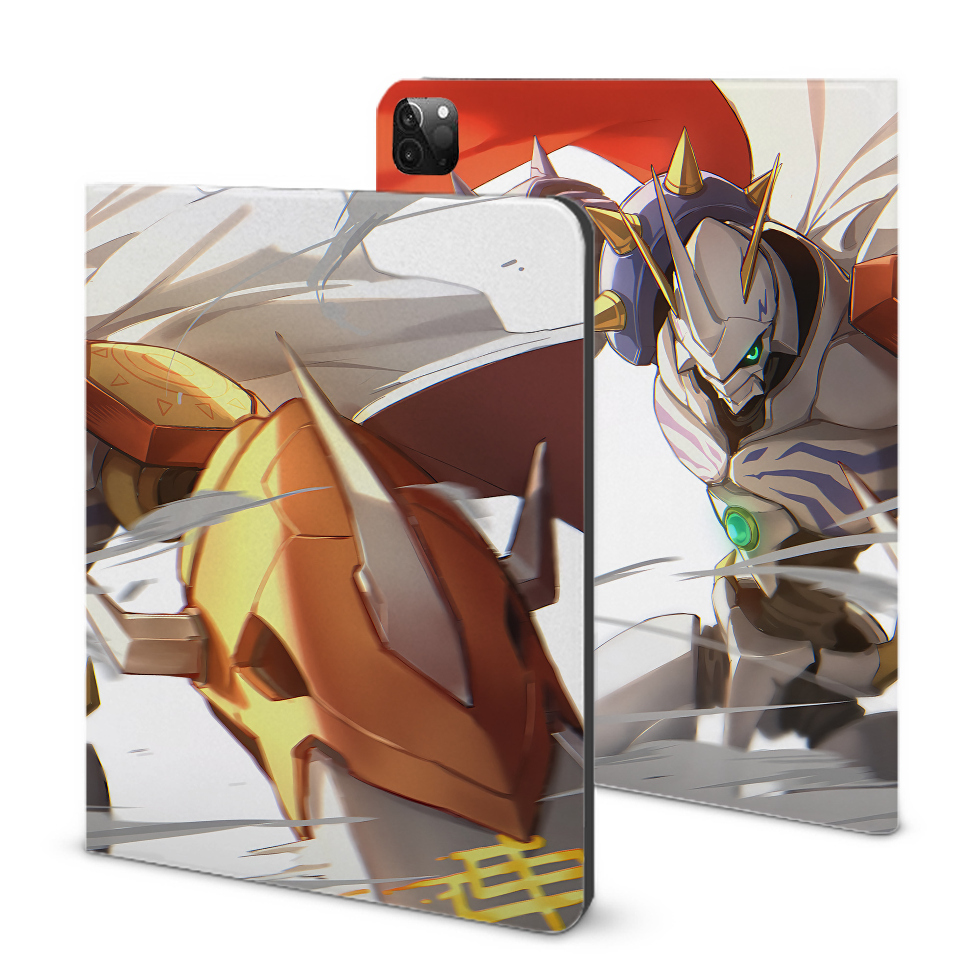 （画像用） Digimon デジタルモンスター/デジモン IPadケース ペンホルダー付き ブックスタイルデザイン